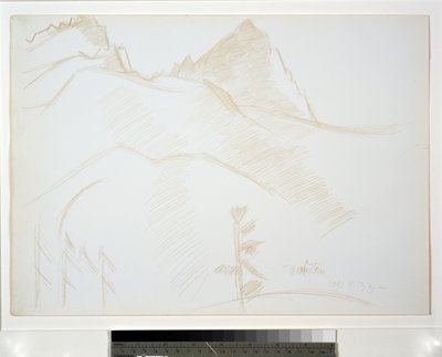 Çam Ağaçları ile Dağ Manzarası by Marsden Hartley
