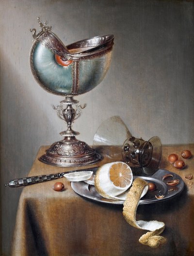 Nautilus Cup ile Natürmort by Marten Boelema de Stomme