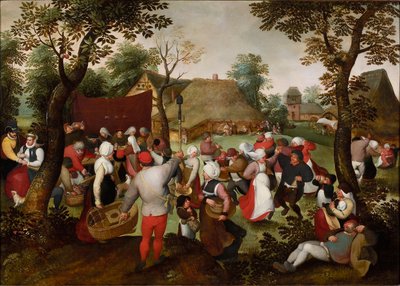 Köylü Düğünü, yaklaşık 1559-1575. by Marten van Cleve the Elder