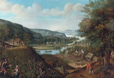 Sonbahar par Valckenborch, Marten van (1535-1612). Tuval üzerine yağlı boya, ebat : 88,3x129,5, , Özel Koleksiyon by Marten van Valckenborch
