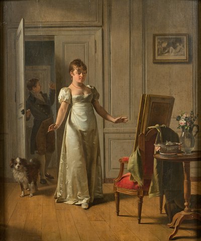 Şaşırmış bir kadın, 1808. by Martin Drölling