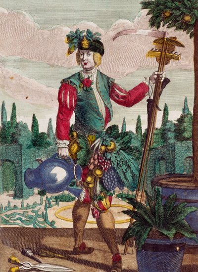 Bahçıvan, Martin Engelbrecht (1684-1756), Almanya tarafından Assemblage des nouveau manevraları habiilles