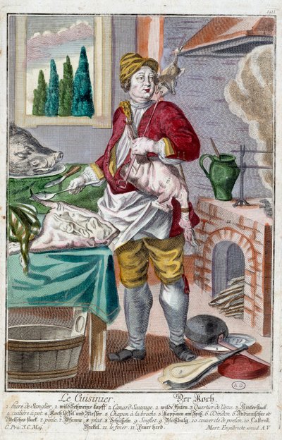 Aşçı. Martin Engelbrecht (1684-1756), “Manouvries habilles