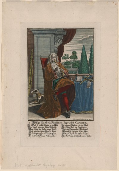 Nefesli Çalgılar, yaklaşık 1720-1730 by Martin Engelbrecht