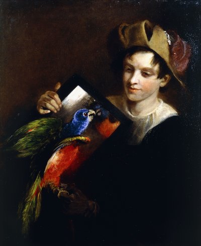 Papağanlı Bir Çocuk, by Martin Ferdinand Quadal