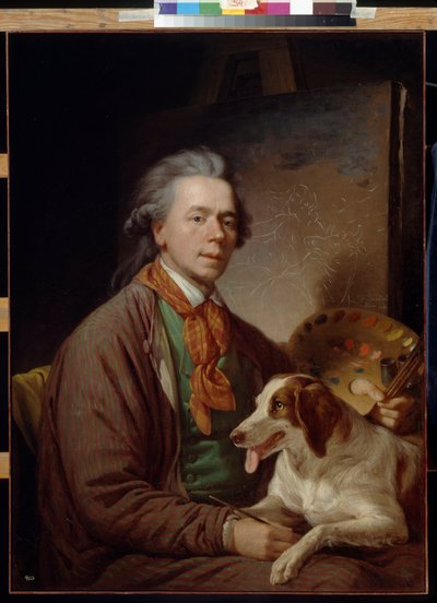 Quadal tarafından Otoportre, Martin Ferdinand (1736-1808). Tuval üzerine yağlıboya by Martin Ferdinand Quadal