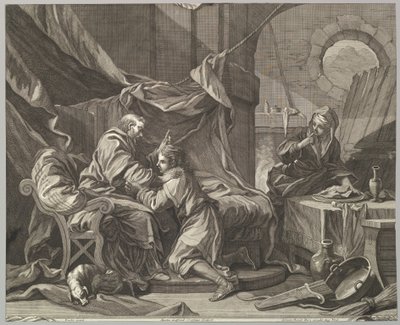 Isaac Blessing Jacob, 18. yüzyıl. by Martin Gottfried Crophius