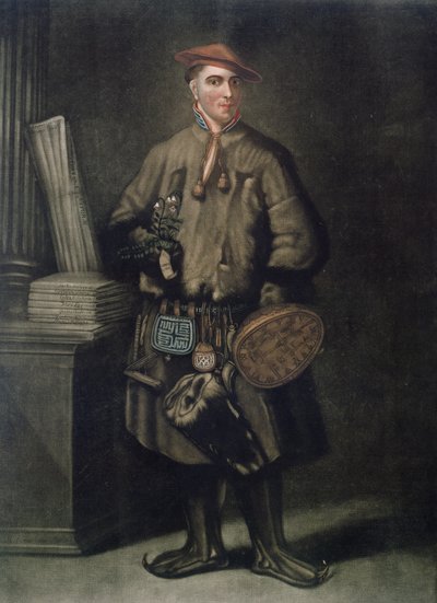 Carolus Linnaeus (1707-78), Henry Kingsbury (fl.1775-98) tarafından oyulmuş Laponya Elbisesi içinde, 1805 yayınlandı by Martin Hoffman