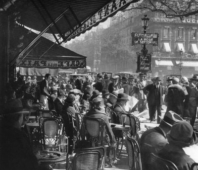 Cafe de la Paix, Paris, 1937 by Martin Hurlimann