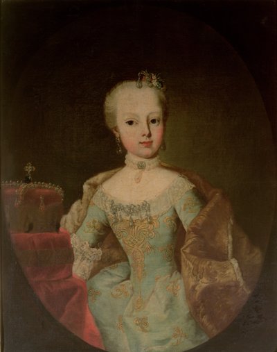 Archduchess Maria Josepha Habsburg-Lothringen (1751-67), twelveth child of Empress Maria Theresa of Austria (1717-80) and Emperor Francis I (1708-65) by Martin II Mytens or Meytens