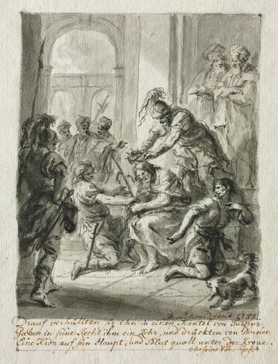 Dikenlerle Taçlanan İsa, 1788. by Martin Johann Schmidt