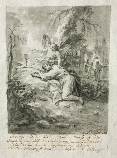 Zeytin Dağındaki İsa, Kırbaçlanma, İsa'nın Dikenlerle Taçlanması, Çarmıha Gerilme by Martin Johann Schmidt