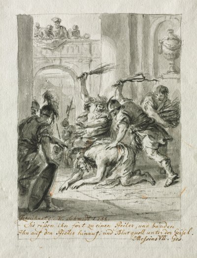 Kırbaçlanma by Martin Johann Schmidt