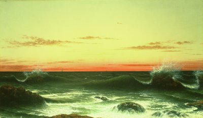 Deniz Manzarası: Gün Batımı, 1861 by Martin Johnson Heade