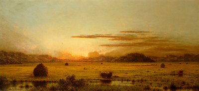 Gündoğumu, Hoboken Meadows, c.1875-1885 by Martin Johnson Heade