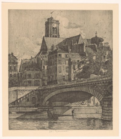 Paris'teki Saint-Gervais'in görünümü by Martin Monnickendam