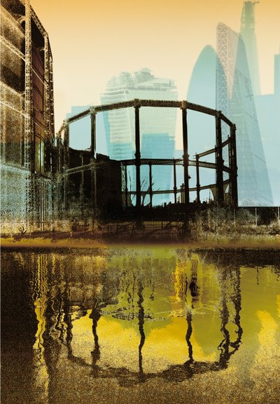 Broadway Gaz Kulesi, 2013 (serigrafi) by Martin Mossop