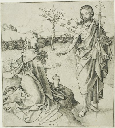 Mesih'in Magdalen'e Görünmesi—Noli Me Tangere by Martin Schongauer