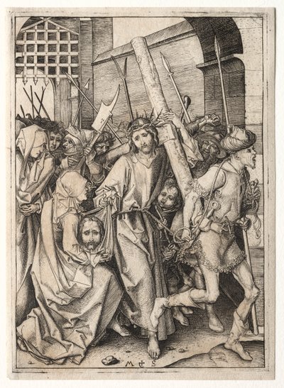 Haç Taşıyan İsa. by Martin Schongauer