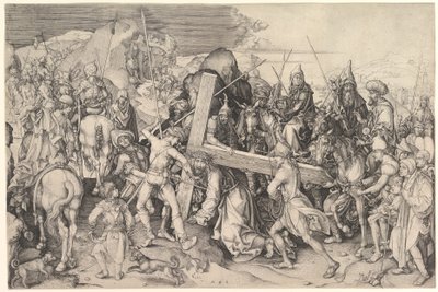 Haç Taşıyan İsa, yak. 1475-80. by Martin Schongauer