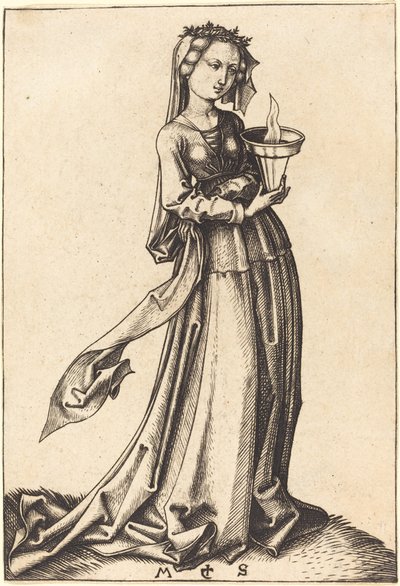 Dördüncü Bilge Bakire by Martin Schongauer