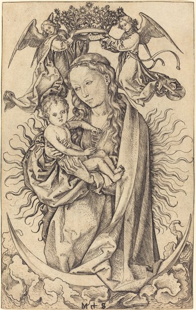 Hilaldeki Madonna by Martin Schongauer