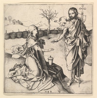 Noli me Tangere, ca. 1435-1491. by Martin Schongauer