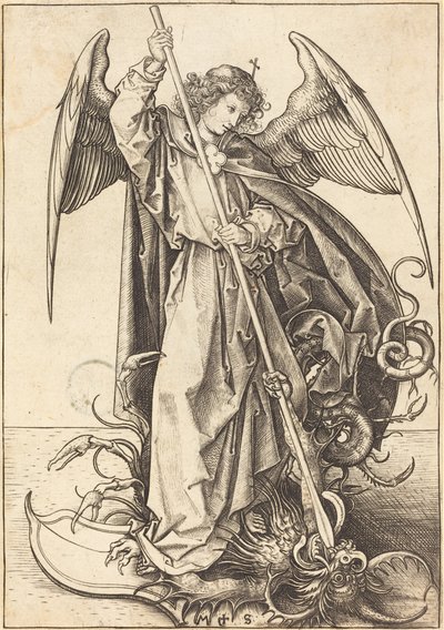 Ejderhayı Öldüren Aziz Michael by Martin Schongauer