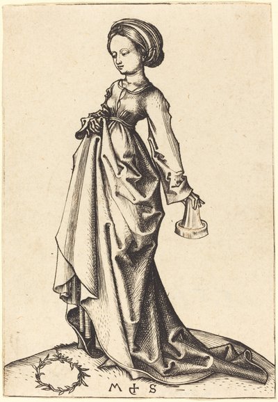 İkinci Aptal Bakire by Martin Schongauer