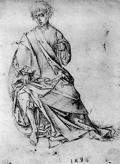 Bir adamın incelenmesi, 1913. by Martin Schongauer