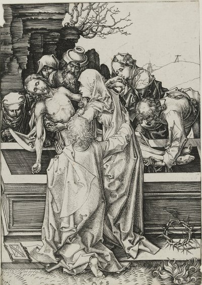 Entombment, 15. yüzyılın sonlarında by Martin Schongauer