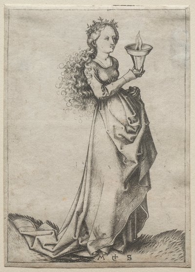 İlk Bilge Bakire. by Martin Schongauer