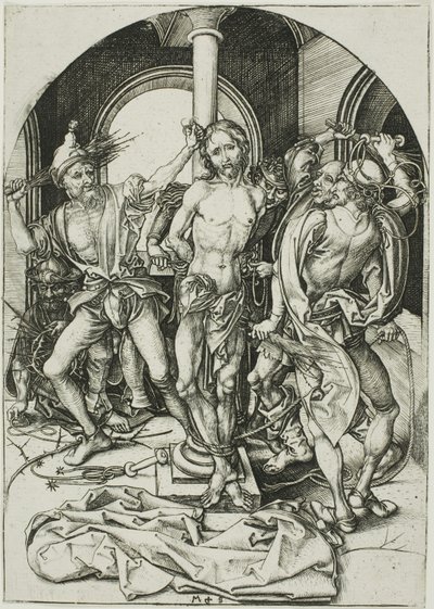 The Passion'dan Kırbaçlanma by Martin Schongauer