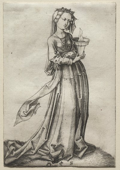 Dördüncü Bilge Bakire. by Martin Schongauer