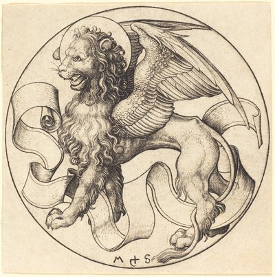 Aziz Mark Aslanı by Martin Schongauer