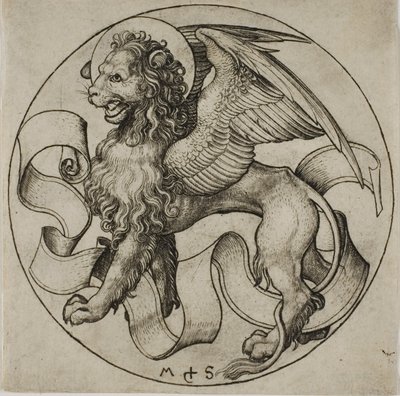 Aziz Mark Aslanı by Martin Schongauer