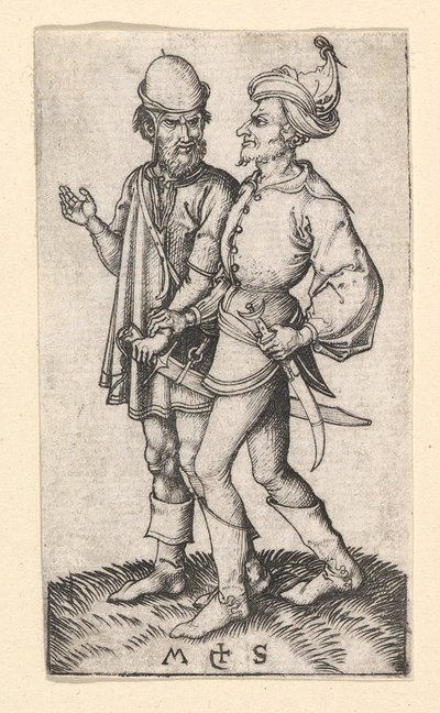 İki Türk, M.Ö. 1435-1491. by Martin Schongauer
