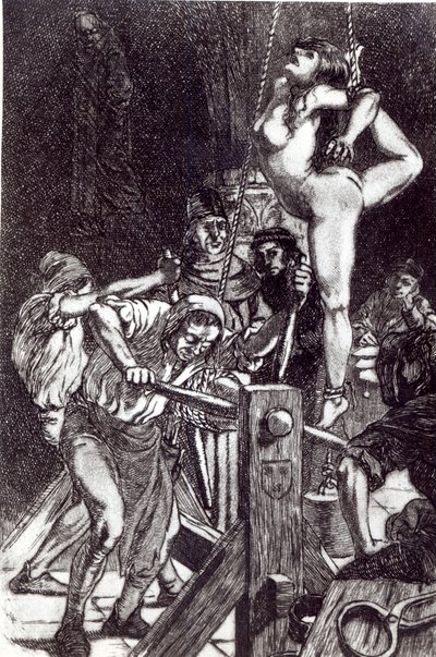 Bir Cadının Cezası, 1911 lito by Martin van Maele