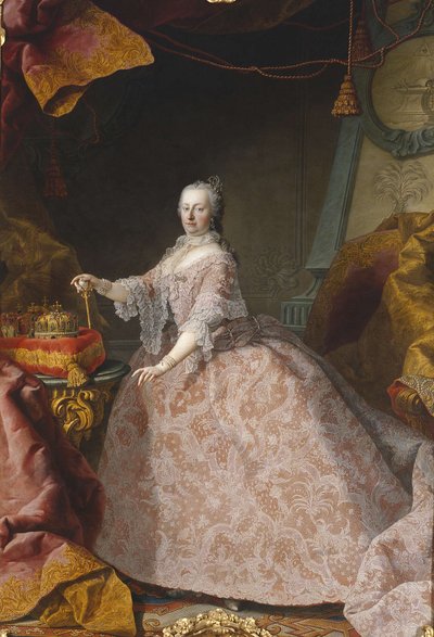 Almanca: Kaiserin Maria Theresia Avusturya İmparatoru Maria Theresia 35 Yaşında by Martin van Meytens