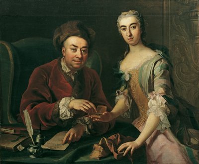 çift ​​portre by Martin van Meytens d. J.