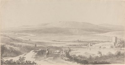 Grinzing yakınlarındaki Tuna Nehri Panoraması by Martin von Molitor