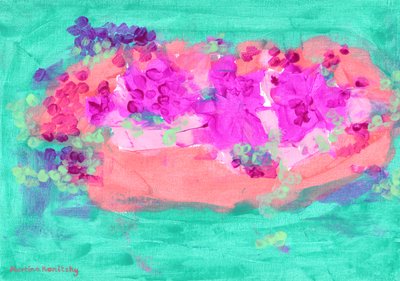Güllü çiçek sepeti by Martina Konitzky