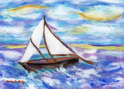 Balıkçı teknesi (Vincent van Gogh Anısına) by Martina Konitzky