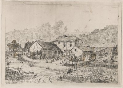 Su kenarında çiftlik evi by Martinus Antonius Kuytenbrouwer jr.