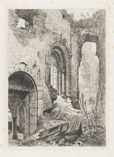 Vianden Kalesi by Martinus Antonius Kuytenbrouwer jr.
