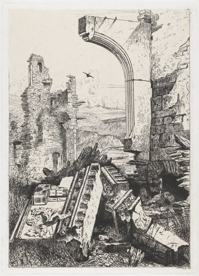 Bourscheid Kalesi'nin Harabeleri by Martinus Antonius Kuytenbrouwer jr.