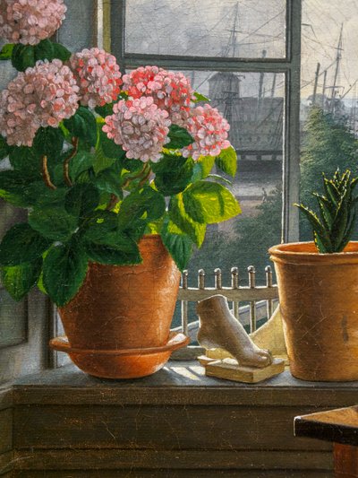 Sanatçının Penceresinin Önünden Görünüm, detay by Martinus Rorbye