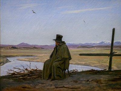 Arka Planda Tiber ve Monte Soracte ile Roma Campagna