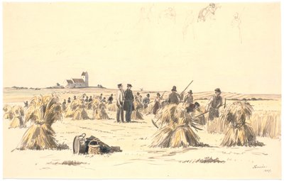 Tarlada hasat işçileri by Martinus Rørbye