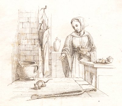 Hey tarafından "Çocuklar için Yarım Yüz Masal" için İllüstrasyon by Martinus Rørbye